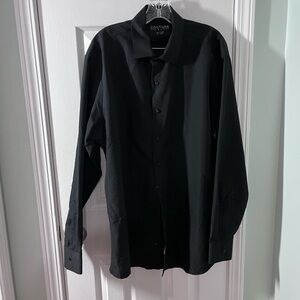 Men's Elegant Black Dress Shirt